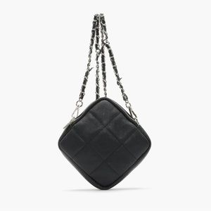 Leather bag with silver chain made in Poland from Rylko line